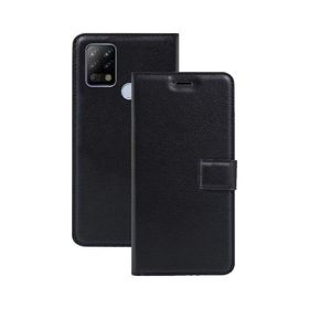 Teleplus Tecno Pova Kartlıklı Standlı Cüzdan Siyah Kılıf