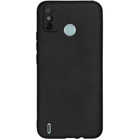 Teleplus Tecno Spark 6 Go Kılıf Kamera Korumalı Biye Silikon Siyah + Nano Ekran Koruyucu