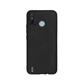 Teleplus Tecno Spark 6 Go Kılıf Kamera Korumalı Biye Silikon Siyah + Nano Ekran Koruyucu