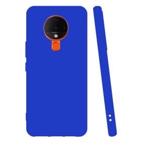 Teleplus Tecno Spark 6 Kılıf Mat Biye Silikon Mor Nano Ekran Koruyucu