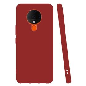 Teleplus Tecno Spark 6 Kılıf Mat Biye Silikon Mor Nano Ekran Koruyucu