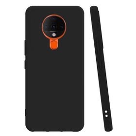 Teleplus Tecno Spark 6 Kılıf Mat Biye Silikon Mor Nano Ekran Koruyucu