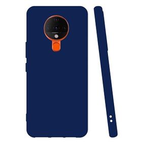 Teleplus Tecno Spark 6 Mat Biye Silikon Lacivert Kılıf