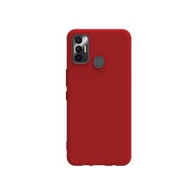 Teleplus Tecno Spark 7 Biye Silikon Kırmızı Kılıf