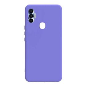 Teleplus Tecno Spark 7 Pro Mat Biye Silikon Kırmızı Kılıf