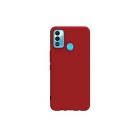 Teleplus Tecno Spark 7T Mat Biye Silikon Mor Kılıf