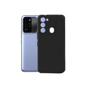 Teleplus Tecno Spark 8C Kamera Korumalı Biye Silikon Lacivert Kılıf