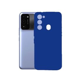 Teleplus Tecno Spark 8C Kamera Korumalı Biye Silikon Lacivert Kılıf
