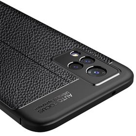 Teleplus Vivo V21E Kamera Korumalı Deri Dokulu Silikon Lacivert Kılıf