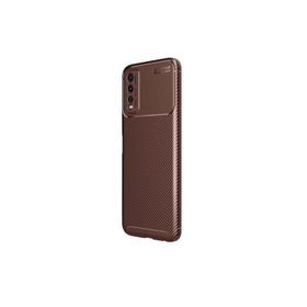 Teleplus Vivo Y11s Kamera Korumalı Karbon Dokulu Negro Lacivert Nano Ekran Koruyucu ve Silikon Kılıf