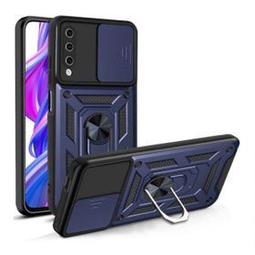 Teleplus Vivo Y11S Kamera Korumalı Yüzüklü Tank Pars Silikon Kırmızı Kılıf