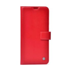 Teleplus Vivo Y15S Deluxe Kartlıklı Standlı Cüzdan Kırmızı Kılıf