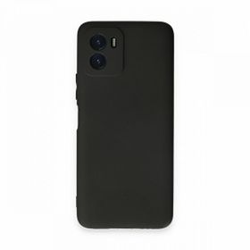 Teleplus Vivo Y15S Kamera Korumalı Matte Silikon Siyah Kılıf