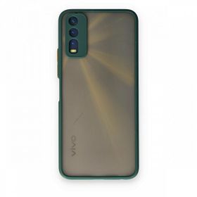 Teleplus Vivo Y20 Hux Kamera Korumalı Silikon Yeşil Kılıf