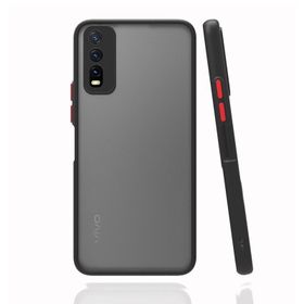 Teleplus Vivo Y20 Montreal Kamera Korumalı Silikon Siyah Kılıf