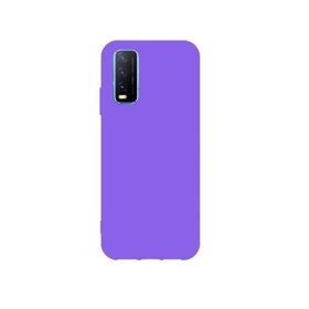 Teleplus Vivo Y20S Biye Mat Silikon Mor Kılıf