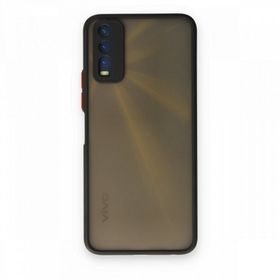 Teleplus Vivo Y20S Hux Kamera Korumalı Silikon Kırmızı Kılıf
