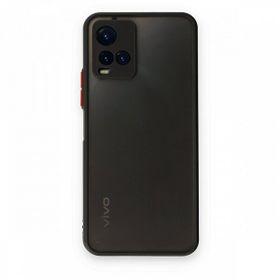 Teleplus Vivo Y21S Hux Kamera Korumalı Silikon Siyah Kılıf
