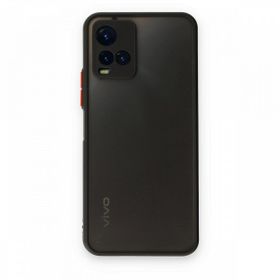 Teleplus Vivo Y21S Hux Kamera Korumalı Silikon Siyah Kılıf