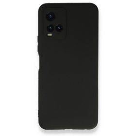 Teleplus Vivo Y21S Kamera Korumalı Silikon Siyah Kılıf