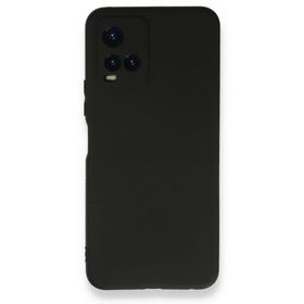 Teleplus Vivo Y21S Kamera Korumalı Silikon Siyah Kılıf