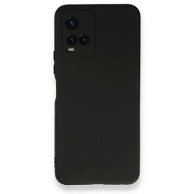 Teleplus Vivo Y21S Kamera Korumalı Silikon Siyah Kılıf