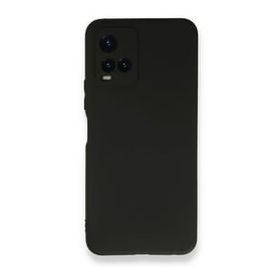 Teleplus Vivo Y21S Kamera Korumalı Silikon Siyah Kılıf