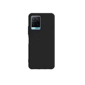 Teleplus Vivo Y21S Kılıf Biye Mat Silikon Siyah Nano Ekran Koruyucu