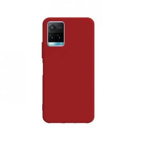 Teleplus Vivo Y32 Biye Mat Silikon Kırmızı Kılıf