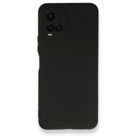 Teleplus Vivo Y33S Kamera Korumalı Silikon Siyah Kılıf