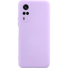 Teleplus Vivo Y53S Kamera Korumalı Nano Lansman Silikon Mor Kılıf