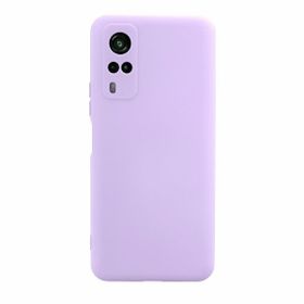 Teleplus Vivo Y53S Kamera Korumalı Nano Lansman Silikon Mor Kılıf