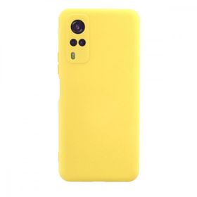 Teleplus Vivo Y53S Kamera Korumalı Nano Lansman Silikon Mor Kılıf