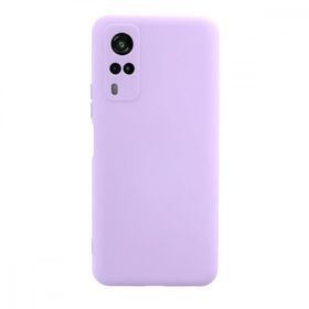 Teleplus Vivo Y53S Kamera Korumalı Nano Lansman Silikon Mor Kılıf