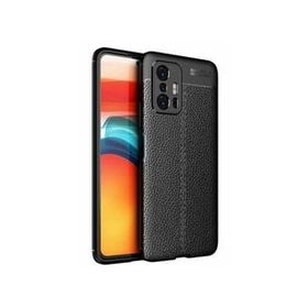 Teleplus Xiaomi 11T Kamera Korumalı Deri Dokulu Silikon Lacivert Nano Glass Ekran Koruyucu Cep Telefonu Kılıfı