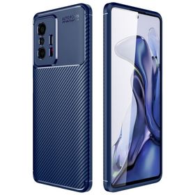 Teleplus Xiaomi 11T Pro Kamera Korumalı Karbon Dokulu Silikon Siyah Cep Telefonu Kılıfı