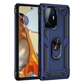 Teleplus Xiaomi 11T Vega Yüzüklü Tank Silikon Rose Altın Cep Telefonu Kılıfı