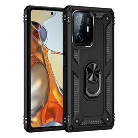 Teleplus Xiaomi 11T Vega Yüzüklü Tank Silikon Rose Altın Cep Telefonu Kılıfı