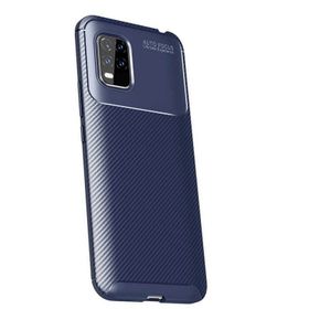 Teleplus Xiaomi Mi 10 Lite 5G Negro Karbon Desenli Kahverengi Silikon Kılıf