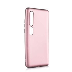 Teleplus Xiaomi Mi 10 Pro Lüks Mat Silikon Rose Altın Kılıf