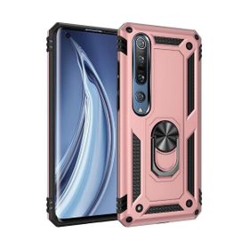 Teleplus Xiaomi Mi 10 Pro Vega Yüzüklü Tank Kapak Siyah Kılıf