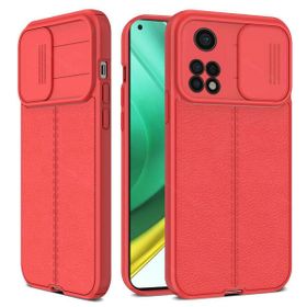 Teleplus Xiaomi Mi 10T Pro Kılıf Lensi Kamera Korumalı Deri Dokulu Silikon Lacivert Kılıf