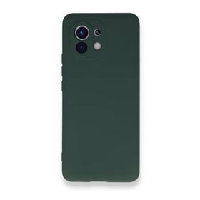 Teleplus Xiaomi Mi 11 Lite Kamera Korumalı İçi Kadife Silikon Bordo Cep Telefonu Kılıfı
