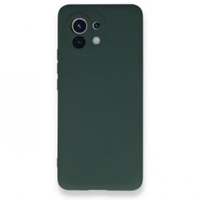 Teleplus Xiaomi Mi 11 Lite Kamera Korumalı İçi Kadife Silikon Bordo Cep Telefonu Kılıfı