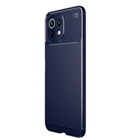 Teleplus Xiaomi Mi 11 Lite Kamera Korumalı Negro Darbeye Dayanıklı Lacivert Nano Ekran Koruyucu Silikon Cep Telefonu Kılıf