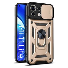 Teleplus Xiaomi Mi 11 Lite Kamera Korumalı Pars Yüzüklü Tank Lacivert Silikon Kılıf
