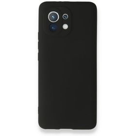 Teleplus Xiaomi Mi 11 Lite Kamera Korumalı Premier Silikon Bordo Nano Ekran Koruyucu Cep Telefonu Kılıfı
