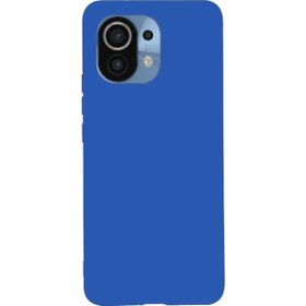 Teleplus Xiaomi Mi 11 Lite Lüks Mat Biye Tpu Silikon Mavi Nano Ekran Koruyucu Kamera Nano Koruyucu Cep Telefonu Kılıfı