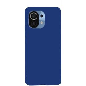 Teleplus Xiaomi Mi 11 Lite Lüks Mat Biye Tpu Silikon Mavi Nano Ekran Koruyucu Kamera Nano Koruyucu Cep Telefonu Kılıfı