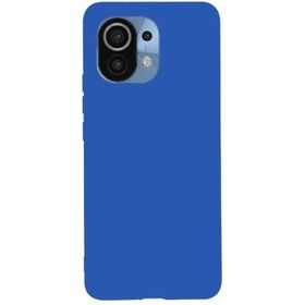 Teleplus Xiaomi Mi 11 Lite Lüks Mat Biye Tpu Silikon Mavi Nano Ekran Koruyucu Kamera Nano Koruyucu Cep Telefonu Kılıfı